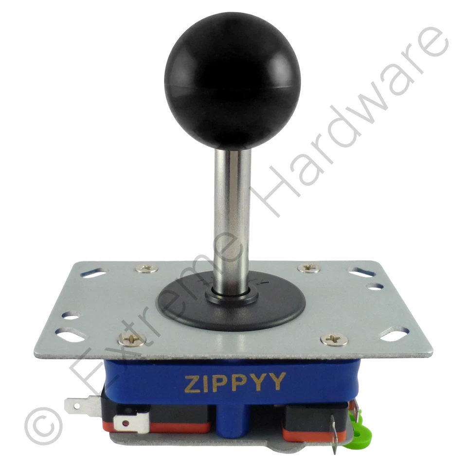 Zippyy Long Shaft Ball Top Arcade Joystick 2/4/8 Way (Black) Zippy - MAME, JAMMA