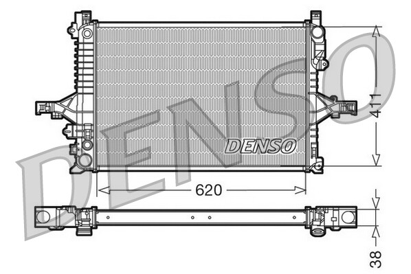 DENSO DRM33066 Radiator, engine cooling for VOLVO