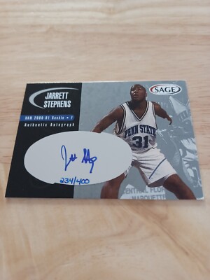 2000 SAGE Autographs Silver #A47 Jarrett Stephens #rd /400 Rookie