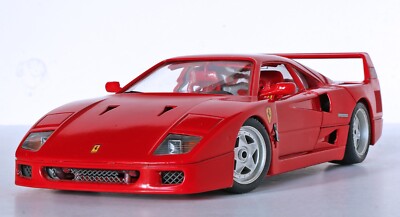 Bburago 1987 Ferrari F40 Hardtop (Red) 1:18 Diecast (Made in Italy