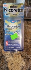 Nicorette 4mg Nicotine Based Stop Smoking Aid - White Ice Mint Pack of 20 Gums 