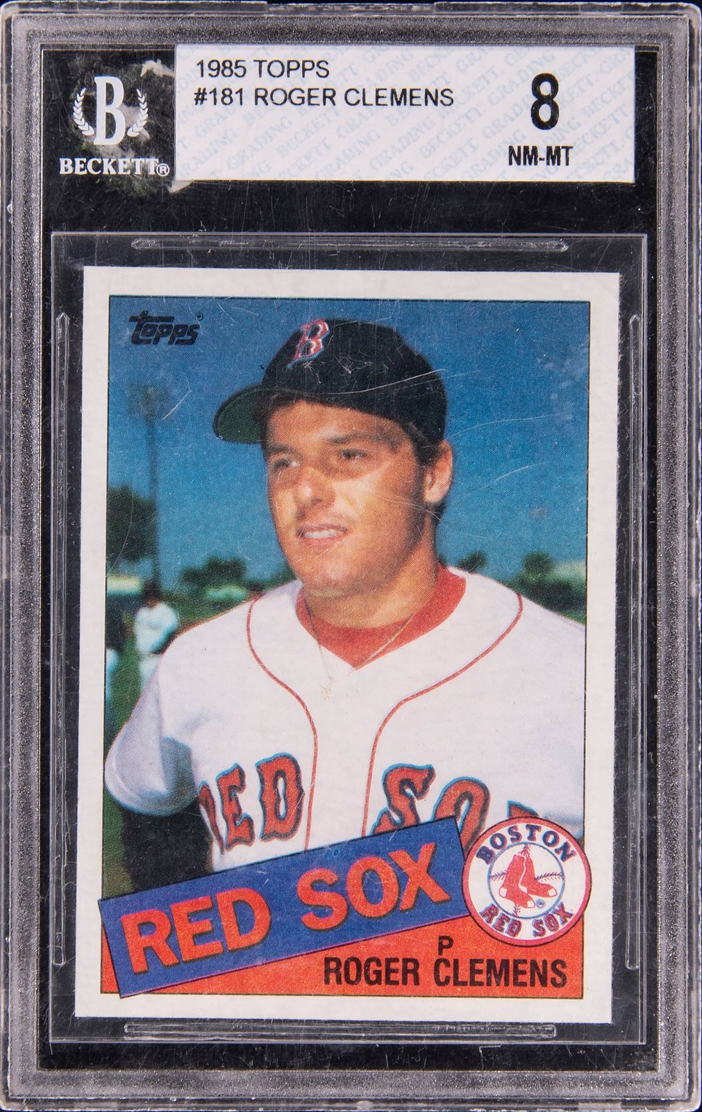1985 Topps #181 Roger Clemens Rookie Card - BGS NM-MT 8