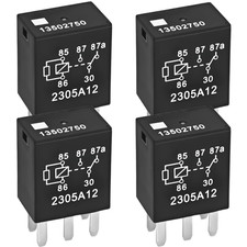 Automotive Relay 13502750 (Pack of 4), Automotive Power Relay - 5 Pins Easy Plug