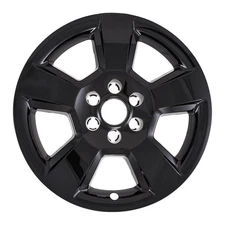 New Wheel Skins Fits 14-19 Silverado 1500 15-20 Tahoe 20 Inch; 5 Spoke; Black
