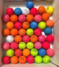 50 Maxfli SOFTFLI Matte Multicolored 5A/4A Near Mint Used golf balls