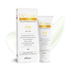UV Doux Gold Silicone Sunscreen Gel SPF 50 PA  , 50g