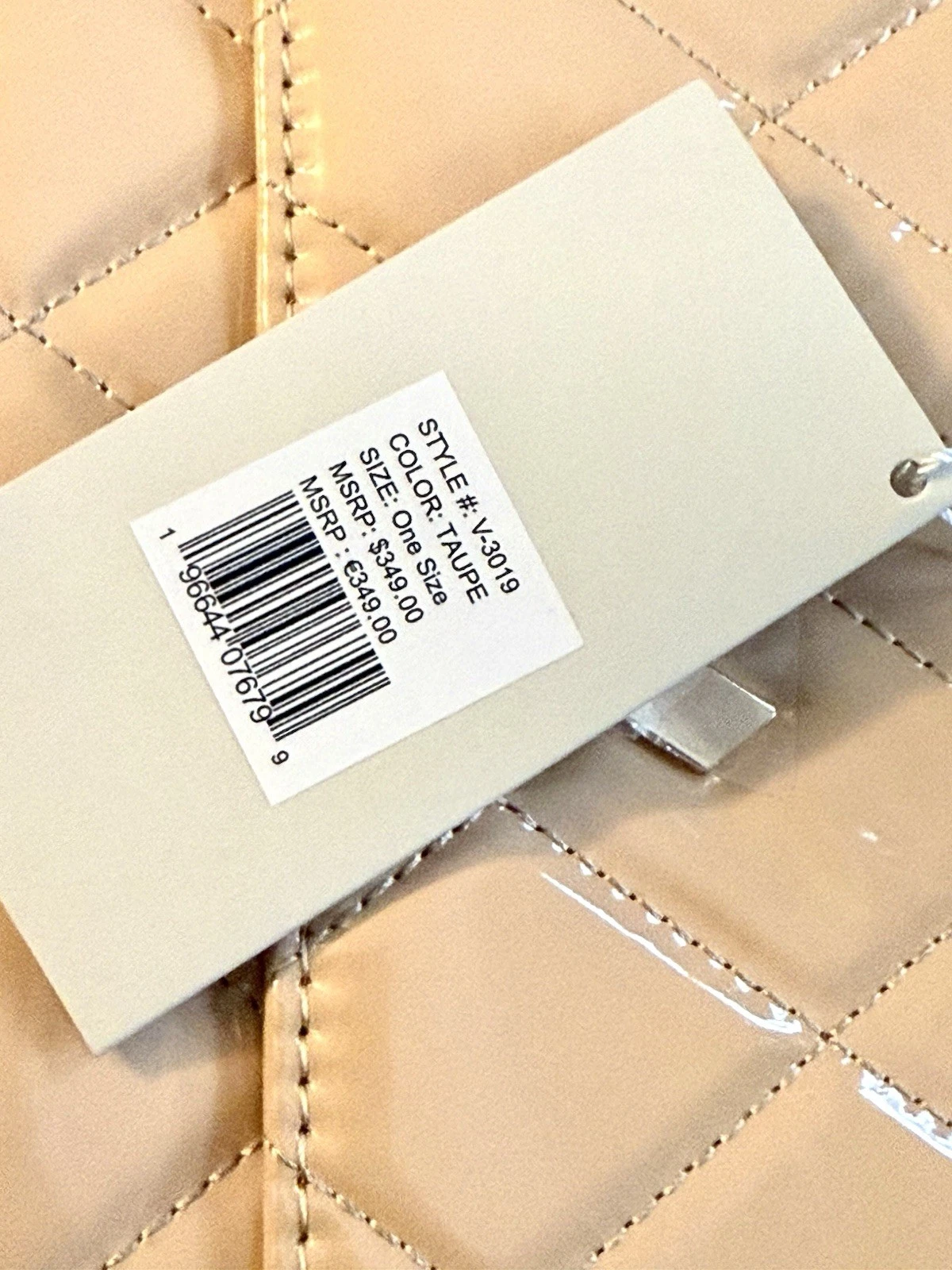 Borsa VALENTINO ORLANDI Taupe trapuntata borsetta catena metallo oro tracolla 349€