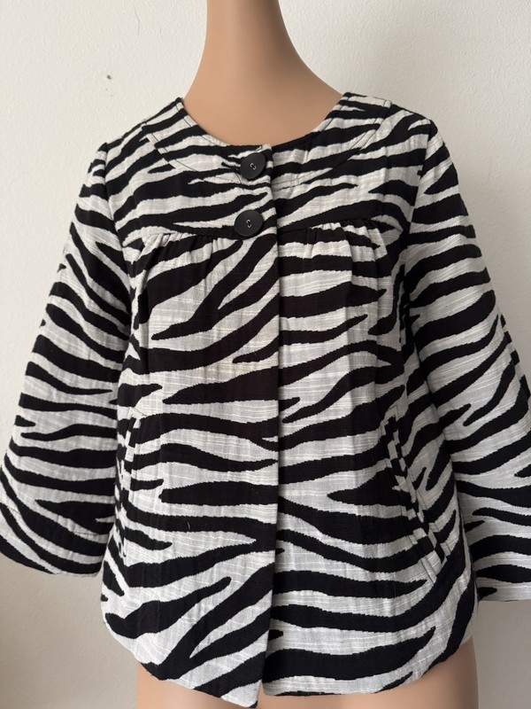 CHARTER CLUB Women’s Animal Print Jacket Size 6