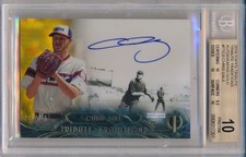 CHRIS SALE 2014 Topps TRIBUTE Tribute Traditions Gold AUTO /15 BGS 10 PRISTINE