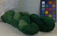 Leaf Green dyed sport wool yarn for knit crochet weaving fiber arts