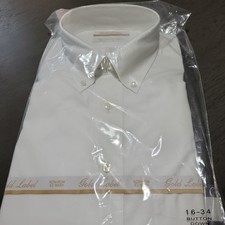 Roundtree Yorke Gold Label No Iron EZ Wash Pinpoint White Dress Shirt 16 X 34
