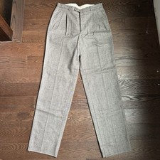 New YSL YVES SAINT LAURENT 33 x 40 Wool Pleated Dress Pant Trouser Vintage