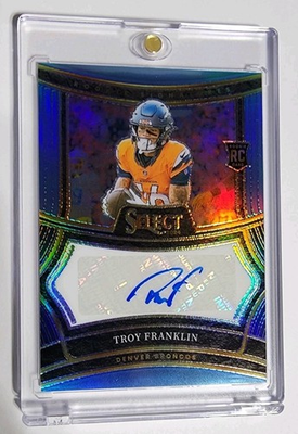 #ad TROY FRANKLIN 2024 SELECT ROOKIE SIGNATURES LIGHT BLUE RC AUTO 49 $54.99
