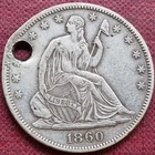 1860 Seated Liberty Half Dollar 50c Better Grade XF Details #93121