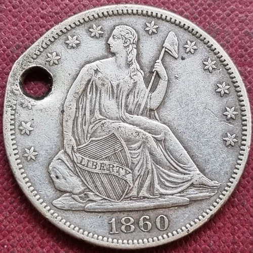 1860 Seated Liberty Half Dollar 50c Better Grade XF Details #93121
