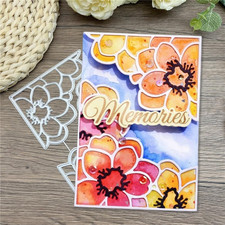 3D Backgrounds Frame Metal Cutting Die for Scrapbooking, New Geometric DIY Album