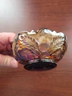 Nice Purple Cambridge Carnival Glass Inverted Thistle Pattern Sauce Bowl