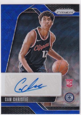 2024-25 Panini Prizm NBA No. RSI-CCC Cam Christie Rookie Blue Wave Auto