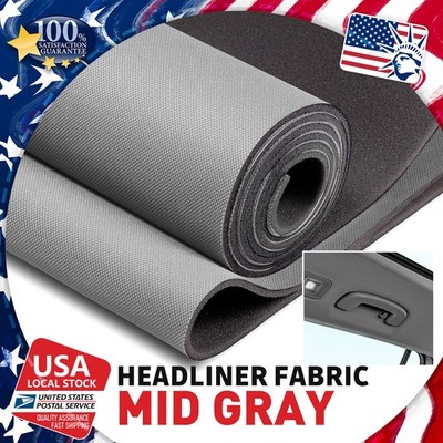 Flat Knit Headliner Fabric with Foam Backing for Car Ceiling Roof Fabric Repair