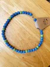 Iced Rhinestone Pave Disco Ball Baseball Softball Necklace Lime, Turquoise