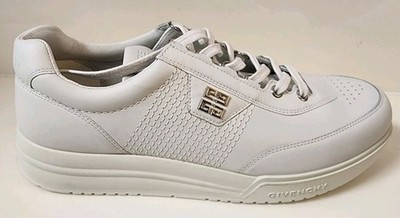 GIVENCHY G4 Low Top Sneakers 43 EU White Leather New In Box Vintage RARE SZ 10