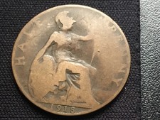 1918 George V Halfpenny - British 1/2p