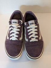 Women's Van Ward skate shoes grape/white size 7 Off the Wall Skater Canvas Girl