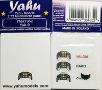 Yahu YMA7362 Yakovlev Yak-9 1/72 Instrument Panel