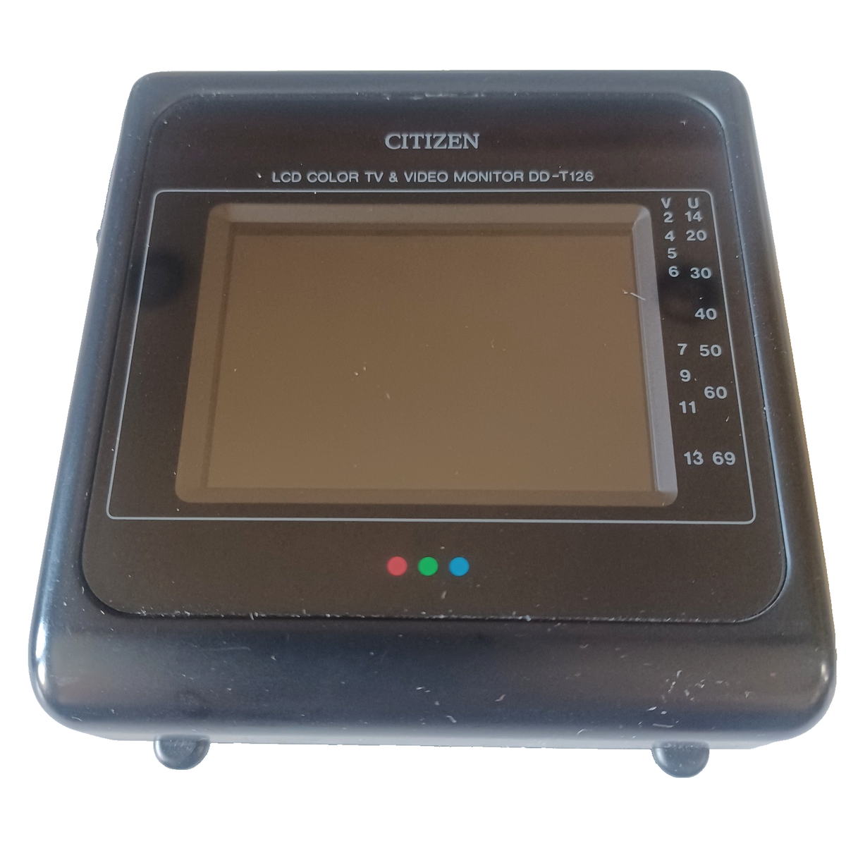 Citizen LCD Color TV JAPAN DD-T126 CBM 1988 Battery Powered Tested