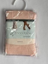 Danskin Child's Footless Tights Size 4-6X Pink NEW