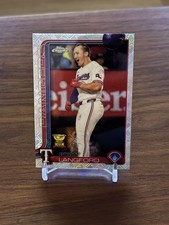 Wyatt Langford Rookie Cup 2025 Topps Chrome Logofractor Card #68 Texas Rangers
