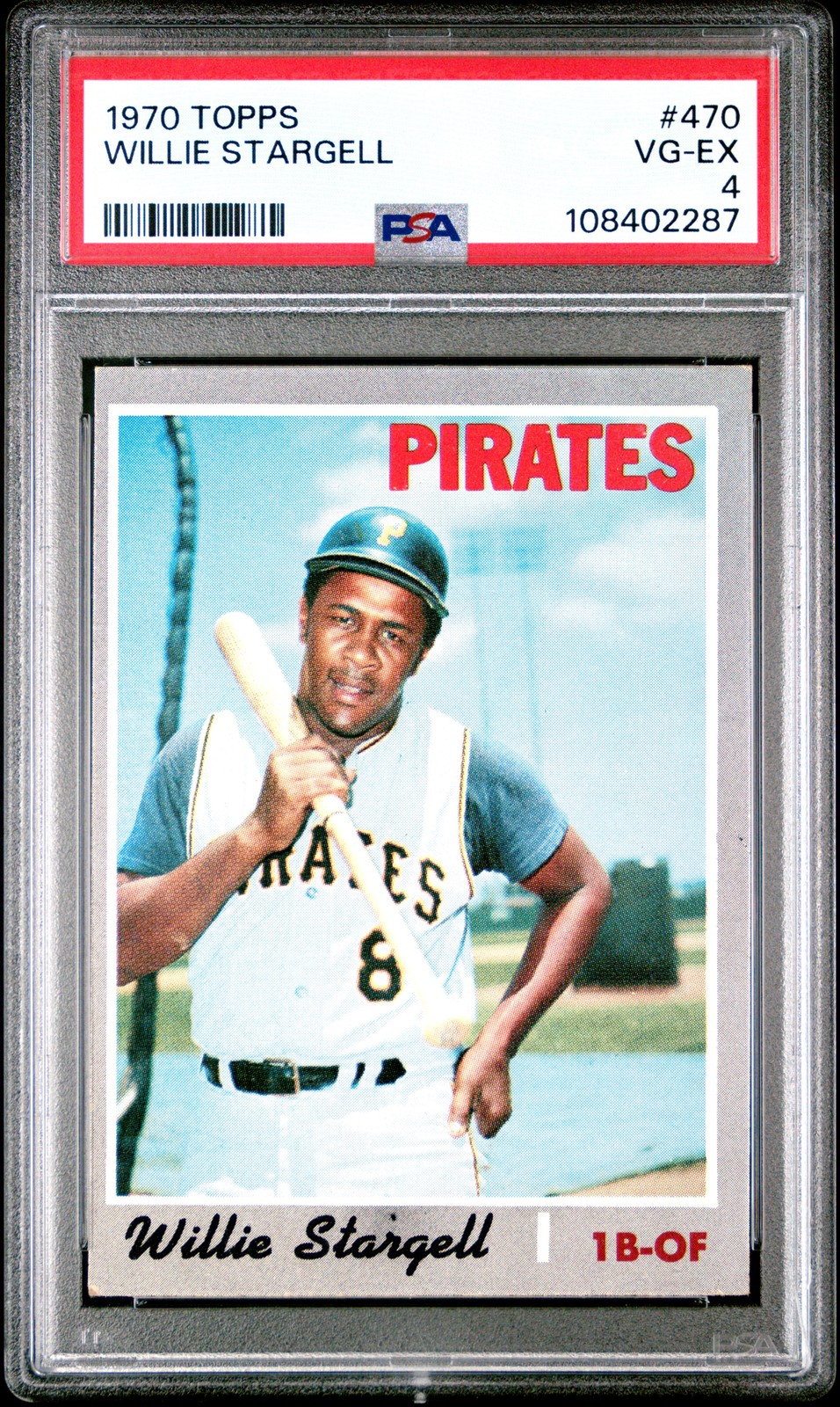 1970 TOPPS #470 WILLIE STARGELL PSA 4