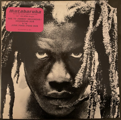 Mutabaruka & High Times Players- Junk Food/Johnny Drughead- 12'' Vinyl -Near-Mint