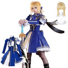 Anime Honkai Star Rail Cosplay Costume Uniform Collaboration Artoria With Wig