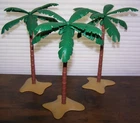Vtg 1980 Playmobil 3549 3 PALM TREES Sand Base Island Desert Tropical Landscape