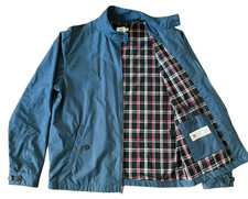 Flint and Tinder Waxed Harrington Jacket M Blue Made in USA British Millerain