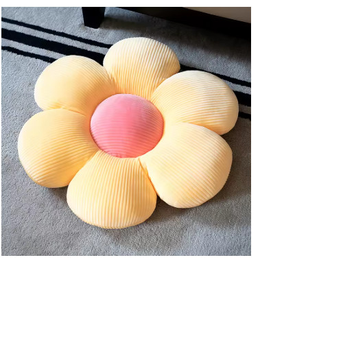 Six Petal Flower Cushion Pink Sunflower Plush Pillow Kids Bedroom Seat Bay Windo
