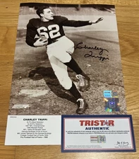 Charley Trippi Auto Autograph Signed 8x10 Photo Tri-Star COA Rare HOF