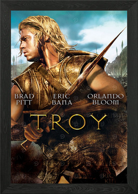 Troy Movie cover poster Framed Wall Art Poster Canvas Print Picture