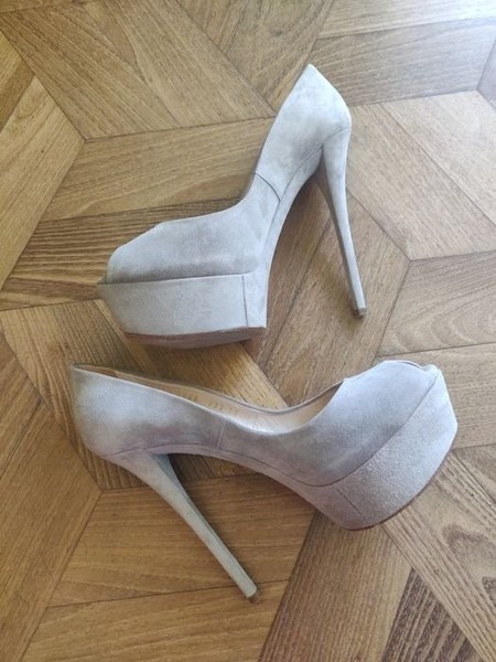 Women CASADEI Heels Nude Suede 36