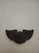 Vintage Harley Davidson Wings Belt Buckle Odd Belt Clamp Heavy Brass