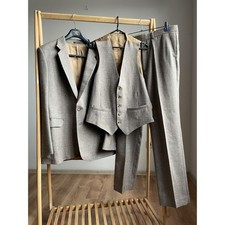 Burton Vintage 60's 70's 3 Piece Tweed Suit Chest Size 40