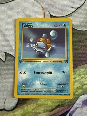 Pokemon Schiggy 68/82 Team Rocket 1. Edition Deutsch