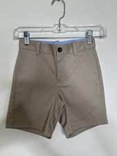 Janie And Jack Boys Sz 6 NEW Flat Front Khaki Shorts Uniform Dress Up Casual