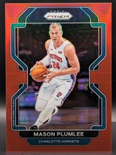 2021-22 Panini Prizm #221 Mason Plumlee Red /299 - Charlotte Hornets