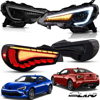 VLAND Headlights+Tail Lights w/Sequential For 2012-2020 Toyota 86/Subaru BRZ/FRS