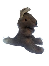 Vintage Genuine Fur Kangaroo Figurine Australia Souvenir Plush Small Collectible