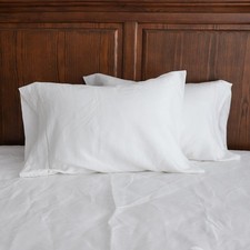 Simple Opulence 100 Linen Queen Pillowcase Hand Hemstitch Pillow Cover 20"x30"