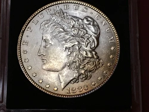 1880 P Uncirculated Morgan Silver Dollar Gem BU **From OBW Roll **