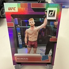 2023 Donruss UFC - Rated Rookie Bo Nickal #203 Purple Flood (RC)